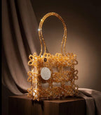 Gold Boncuklu Çanta LN18 GOLD